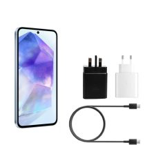 آداپتور و کابل شارژ اصلی ۴۵ وات سامسونگ samsung A56 مدل ۳پین
